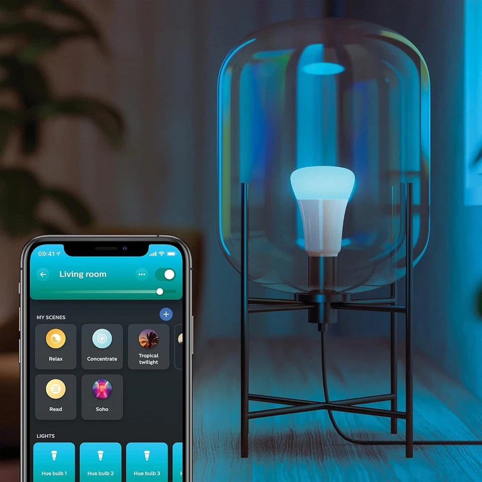 Philips Hue White and Color Ambiance Lampadina Smart LED, Attacco E27, Luce Bian - Immagine 4 di 4