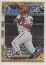 2019 Bowman Chrome Prospects Gold Shimmer Refractor 44/50 Israel Pineda w3h