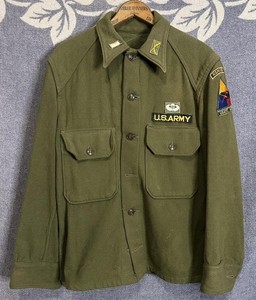 US Army Airborne Ranger Officer 1950s Wool GI Shirt