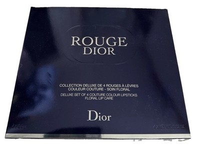 Rouge Dior Deluxe 4er Set Couture Colour Lippenstifte Floral Lippenpflege Geschenkset
