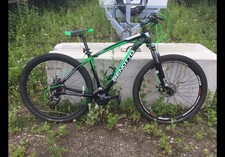 Benotto FS950 Mountain Bike, 29 in, Black/Green, Shimano Altus, 17 in Frame