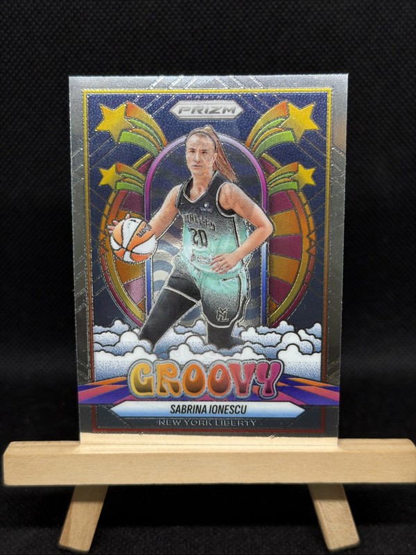 2025 Panini Prizm WNBA Sabrina Ionescu Groovy #9 New York Liberty