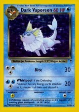 Pokémon Dark Vaporeon LC-9 Holo Rare Englisch Excellent