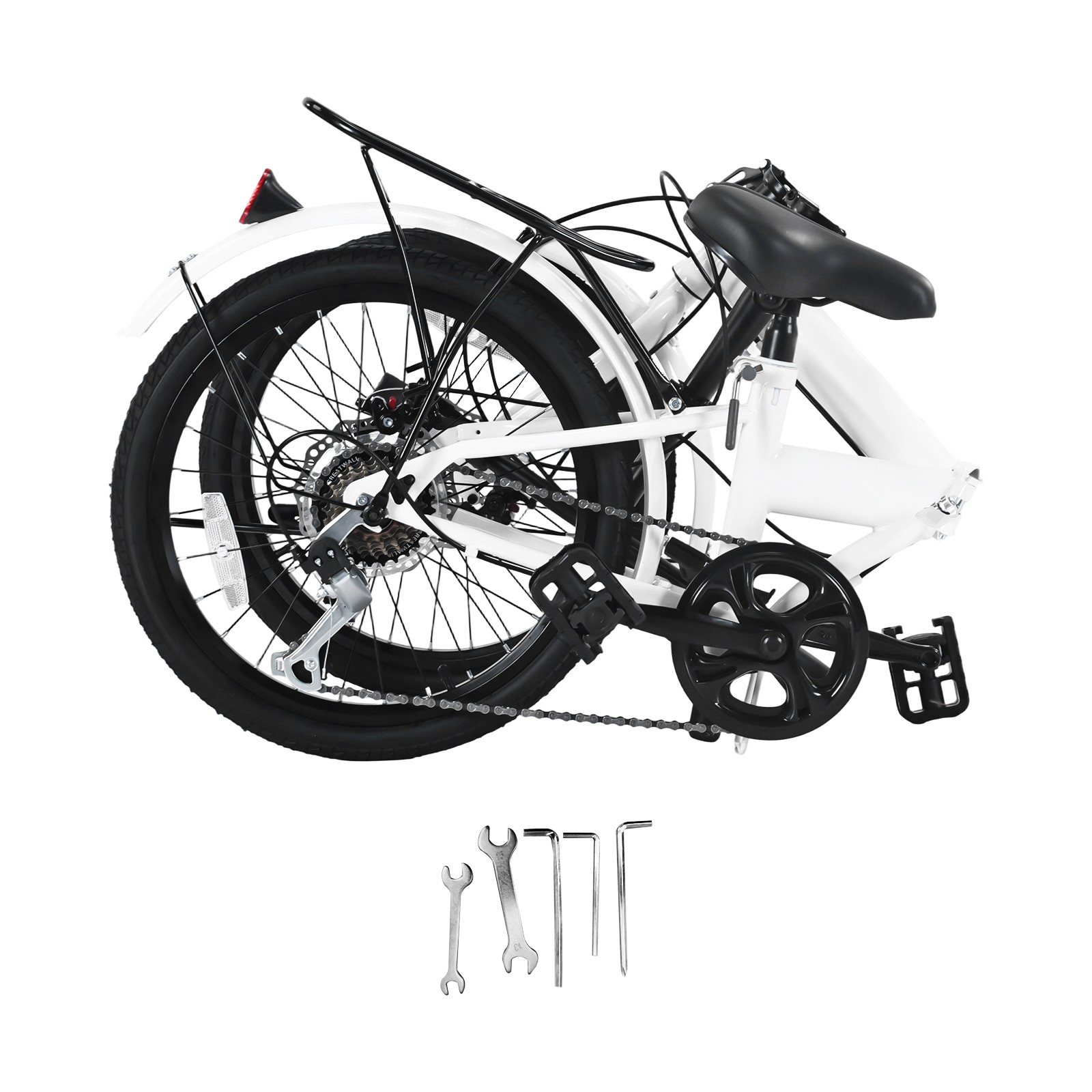 Folding Bike Foldable Bicycle 7 Speed Gears 20inch Wheels Folding City Bicycle
