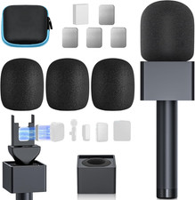 Handheld Adaptor for Interview Mic, Mic Handle Compatible with DJI, Rode and All