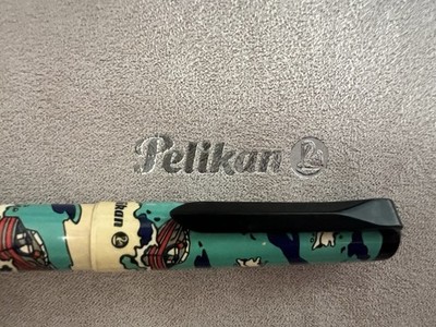 PELIKAN Culture P22 Motorboat Fountain Pen Decorated M Vintage 1990 NOS