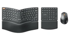 ProtoArc Ergonomic Keyboard Mouse, EKM04 2.4GHz Wireless Ergo Keyboard Mouse 