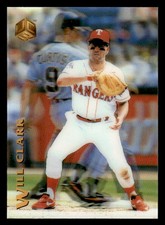 1995 Sportflix UC3 #132 Will Clark Texas Rangers Bad Corner on back Left