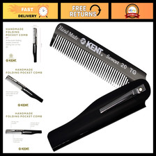 Handmade Folding Pocket Comb for Men - Fine Tooth Hair  Beard Grooming Tool