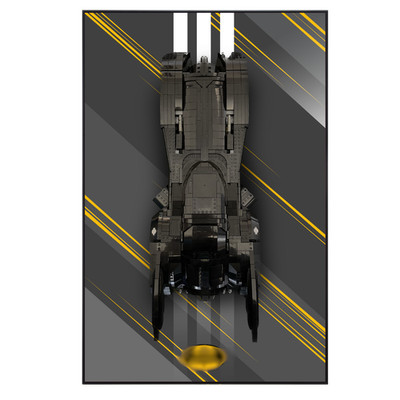 Top-Speed Wall Mount Display for LEGO  DC Batman 1989 Batmobile 76139