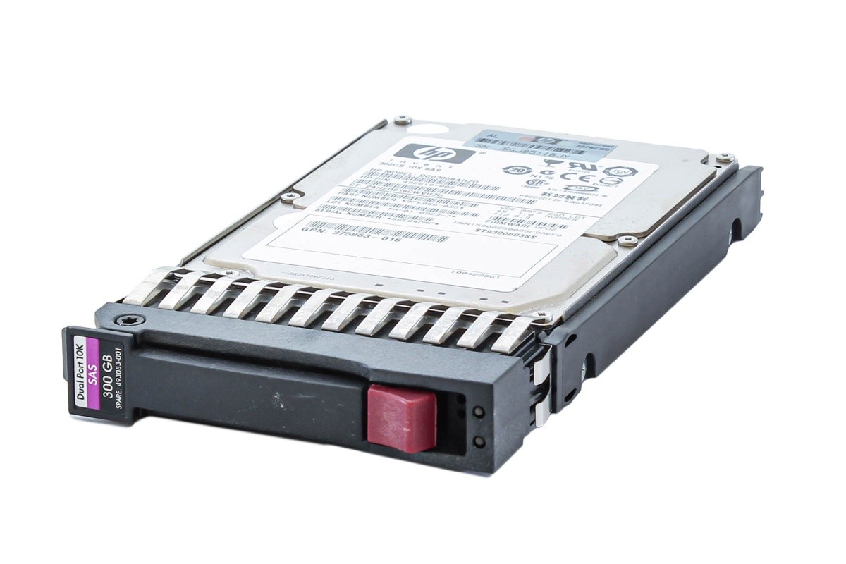HPE 300GB 3G SAS HDD 10k, 2.5 Zoll SFF Festplatte für Server, DP