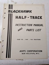 Arps Tractor Half-track Instruction Owner Manual Parts List Book Case Va Vac Vai
