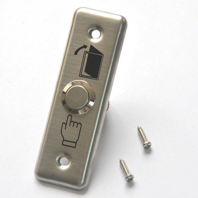 Narrow Style Momentary Exit Button Push Mag Lock Strike Door Release Switch