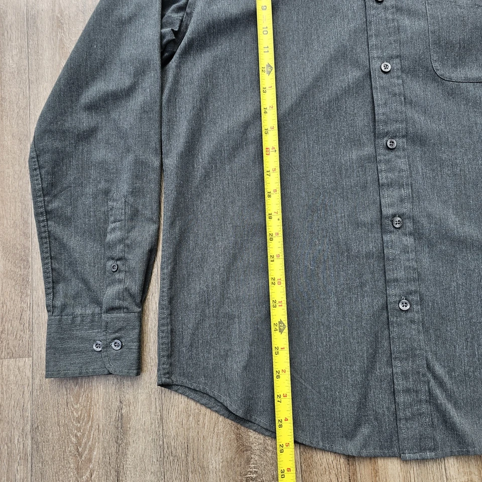 Dockers Mens Sz Medium Button Down Dress Shirt Long Sleeve Green - Image 3 of 4