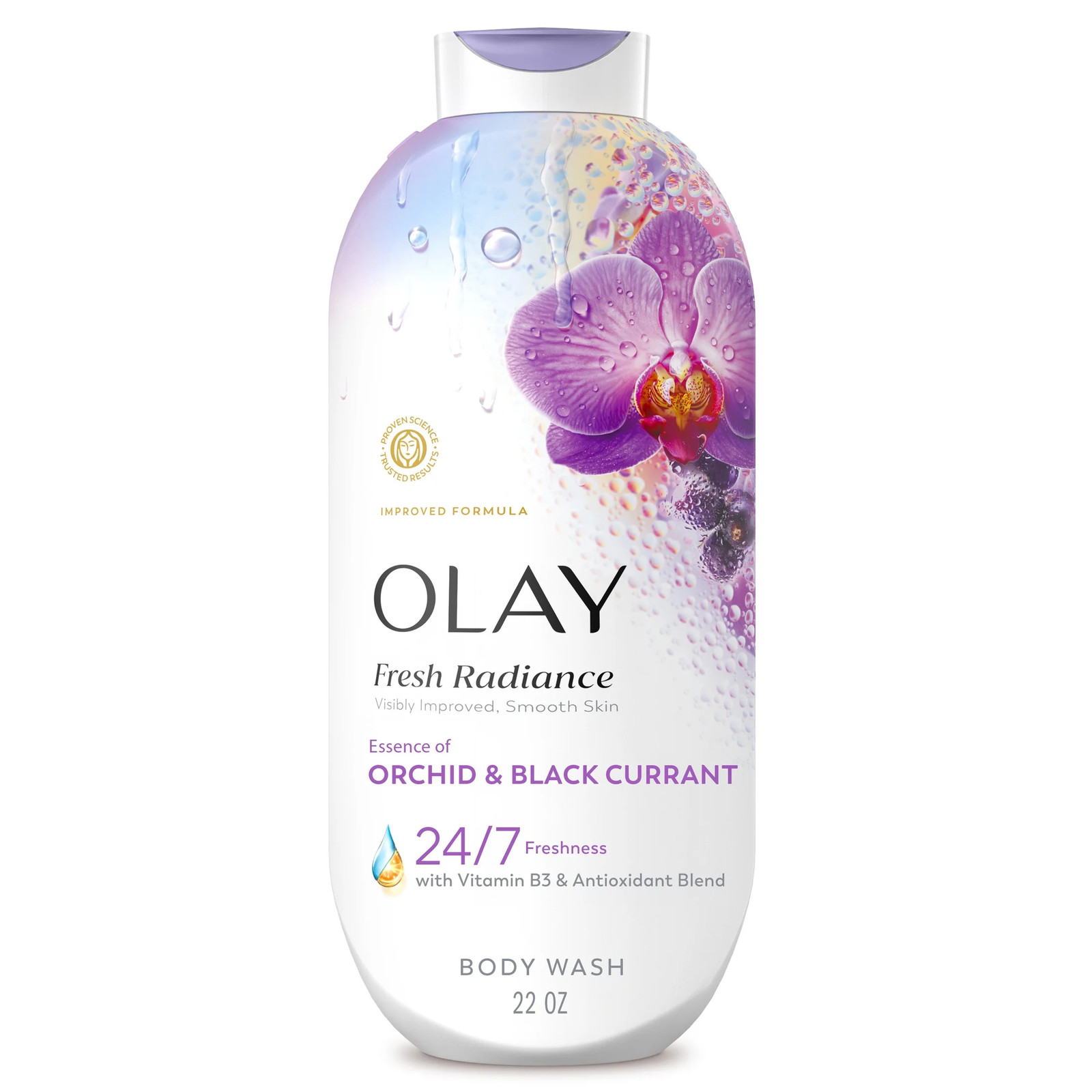 Olay Fresh Radiance Body Wash with Essence of Orchid and Bla