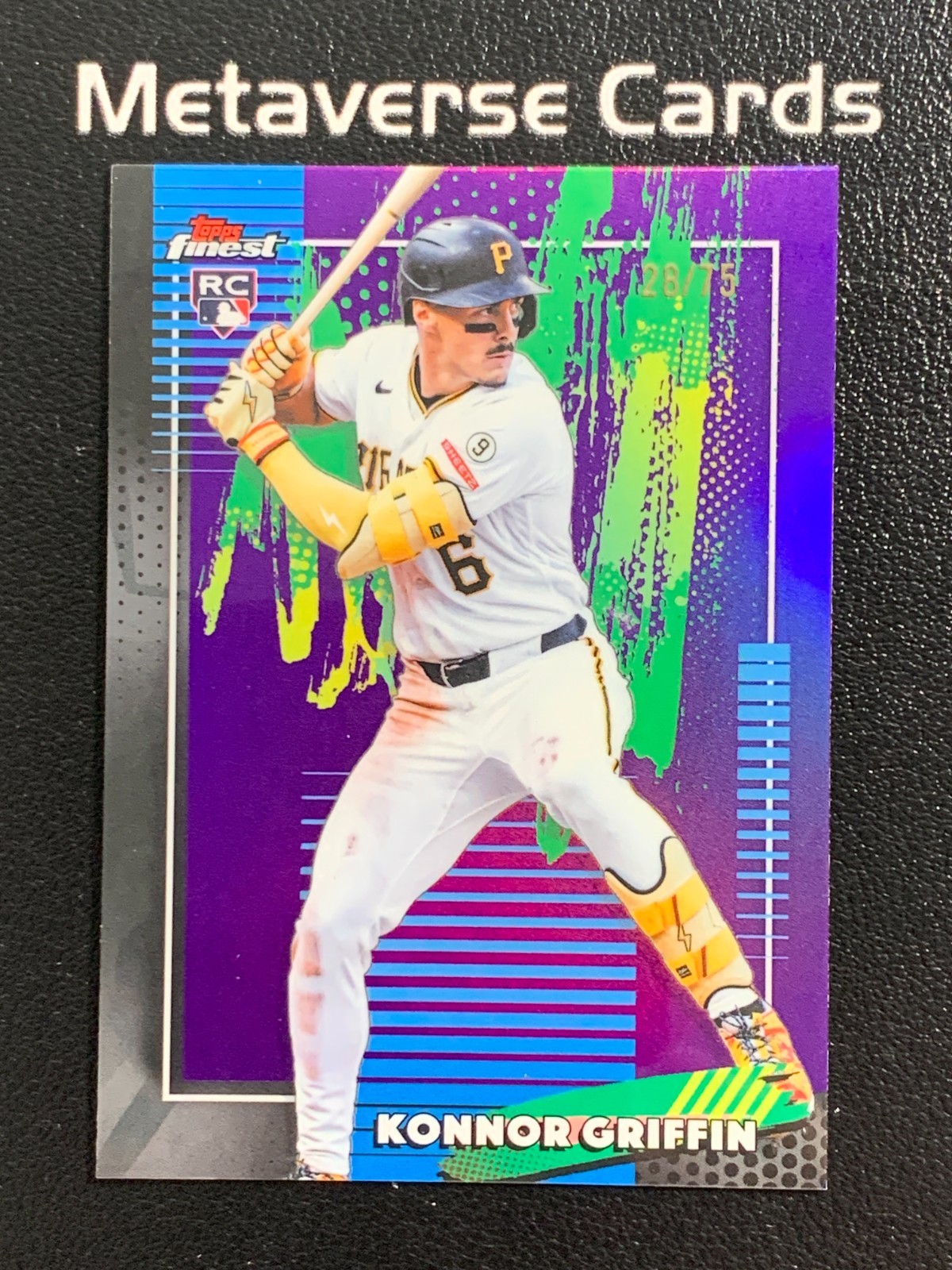 2026 Topps Finest Common Purple #6 Konnor Griffin RC Rookie 28/75 Pirates
