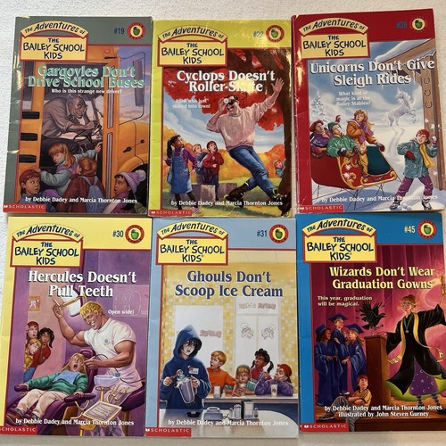 Adventures of The Bailey School Kids Books Lot of 6 19, 22, 28, 30, 31, 45