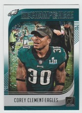 COREY CLEMENT Eagles 2018 Donruss THE CHAMP IS HERE #CHAMP-3 Rare Insert Card