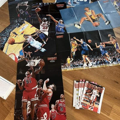 Jordan Kobe Bryant Rodman Iverson O Neal Poster BASKET 7x Magazin 1996/97