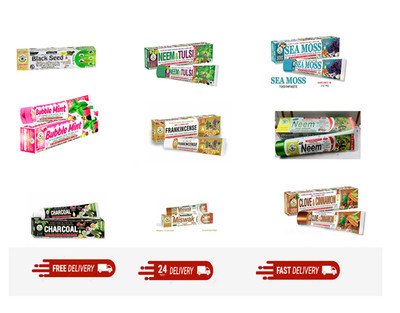 Al-Riyan Herbal Toothpaste 5-in-1 | 100% Natural | Fluoride Free | Vegetable Bas