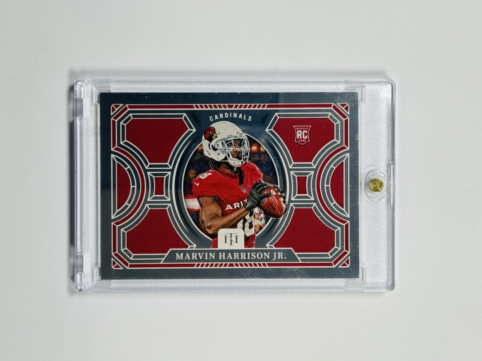 Marvin Harrison Jr. #9 Football Cards 2024 Panini National Treasures Treasure Hunt Silver trading card — raw and PSA graded price guide