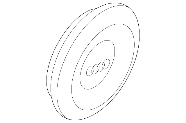 Tapa central original Audi 4B0-601-170-7ZJ Foto 4 de 4