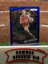 2025 Panini Prizm WNBA - Blue Velocity Prizm #113 Jacy Sheldon Mystics