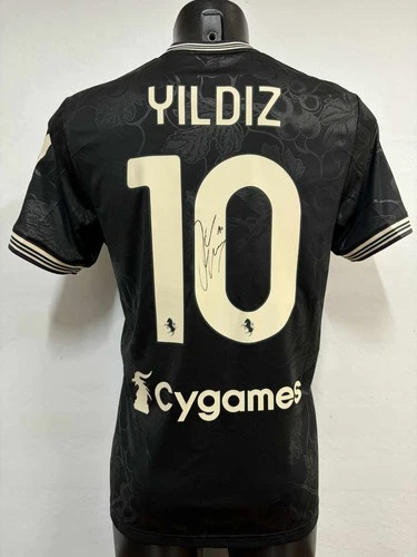 FC JUVENTUS 2025/2026 AUTOGRAPHED SINGLE SIGNATURE "YILDIZ 10" SERIES THIRD JERSEY