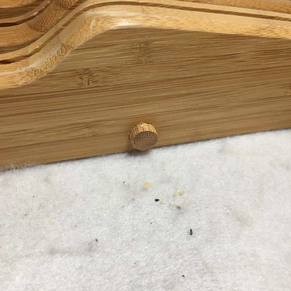 Bloque de cuchillos organizador de cocina con cajón o encimera de bambú 5 ranuras Foto 2 de 4