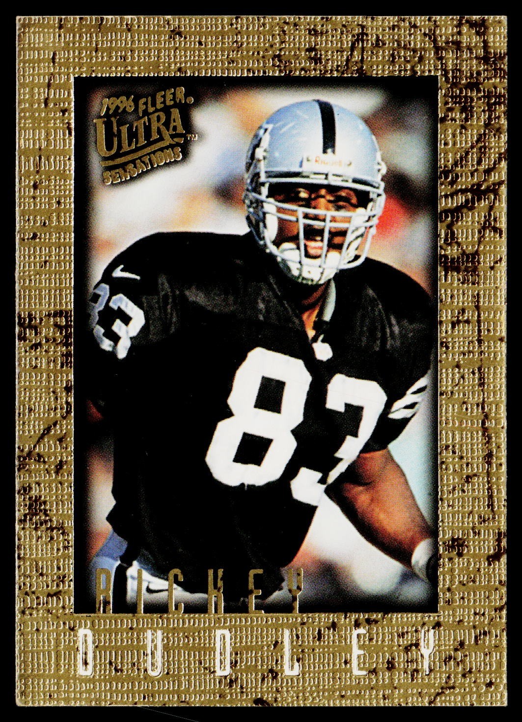 1996 Ultra Sensations #75 Rickey Dudley Marble Gold