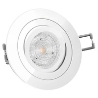 RF-2 Led-Einbaustrahler Weiß Schwenkbar, Philips 4,9W Led Neutral Weiß Dimmbar