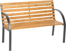 ® Panca Da Giardino in Legno, Comoda E Versatile Panchina Da Esterno 2 Posti, Pa