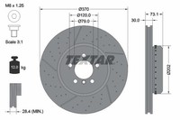 2X Textar Bremsscheibe Pro+ 92265425 FüR F30 Bmw F80 F83 F31 F36 F82 F33 F32 F34