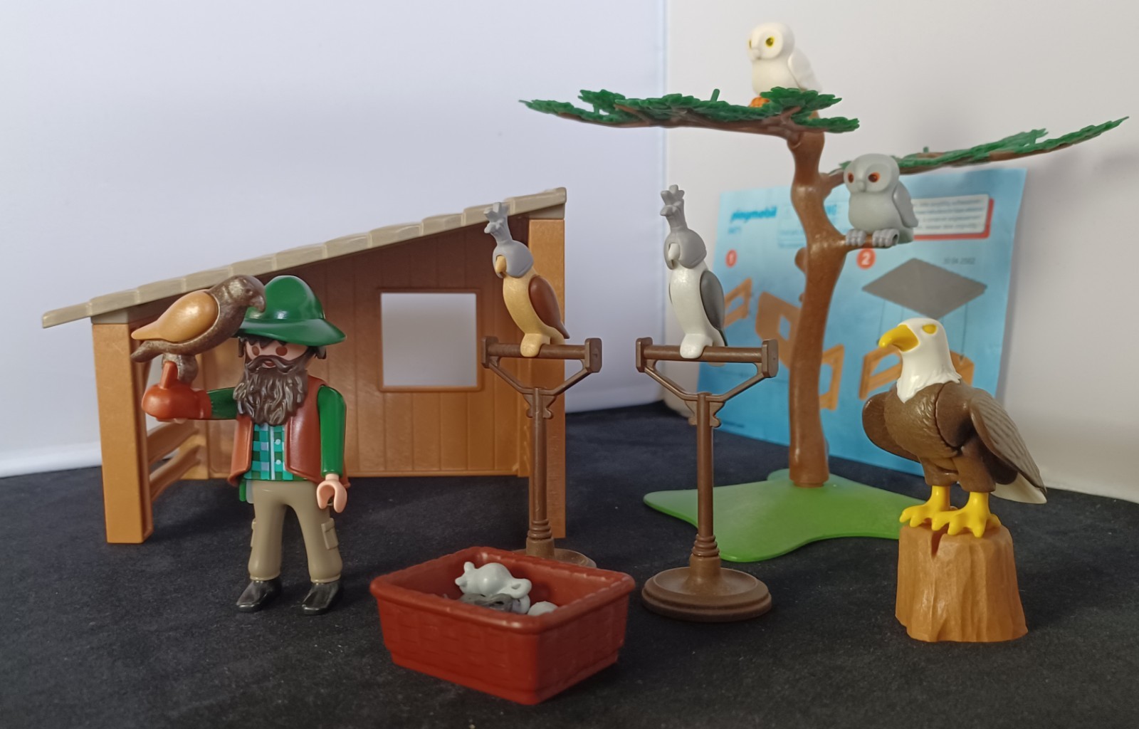 🧩 PLAYMOBIL 6471 Fauconnier Avec abri Et faucons Complet Notice Reconditionné ✨