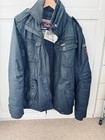 Hippe Khujo Herren Parka Jacke Winter Gr. L/XL  Baumwolle dunkelblau