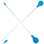 2Pcs Reusable Silicone Coral Feeding Tubes Blue for Fish Tank Use