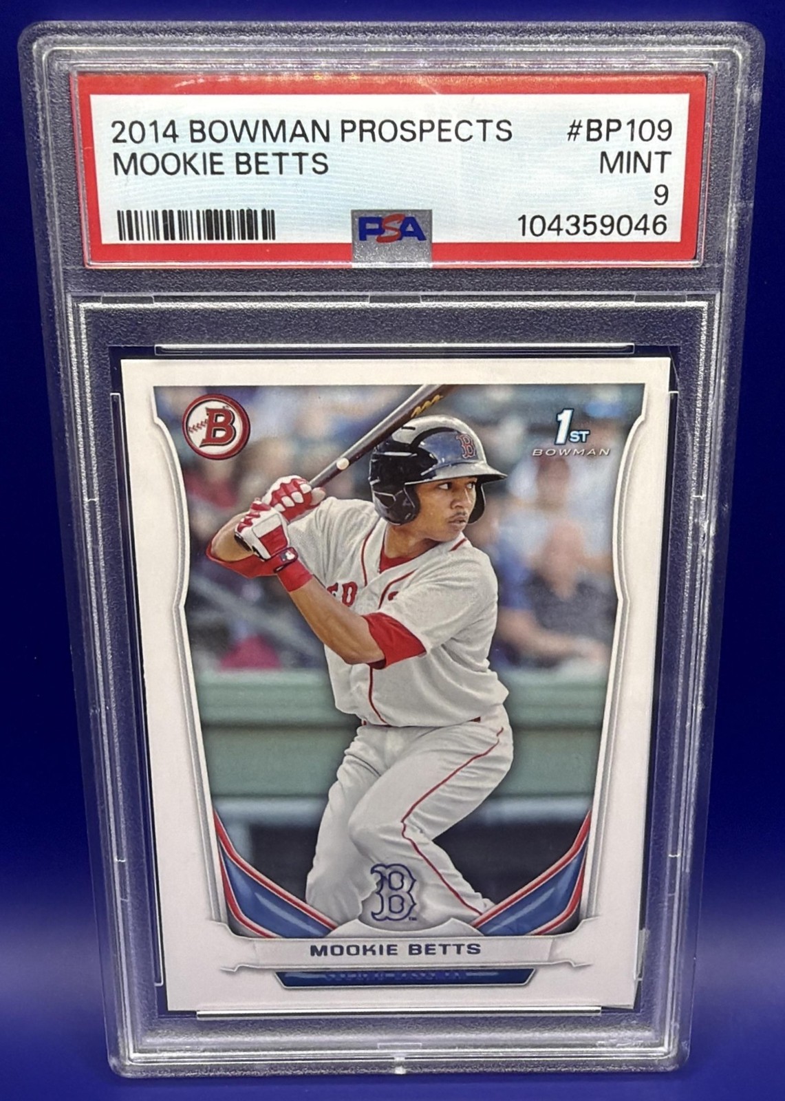 2014 Bowman Mookie Betts #BP109 Prospects RC Red Sox PSA 9