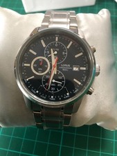 LORUS MENS CHRONOGRAPH 50m WATCH VD57-X088 WITH  BOX GREAT CONDITION RUNS WELL