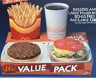 1986 McDonald's "Value Pack" Translite sign 21.75"x21.75" Advertising Display  — photo 3