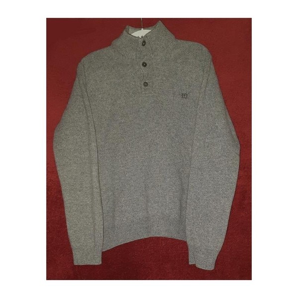 Men Henry Cotton'S Sweater Grey Wool 42 / XL / 50