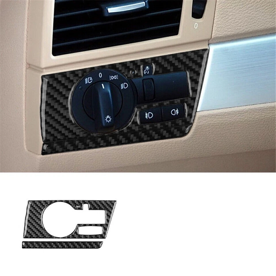 Juego de 31x Tablero de instrumentos interior completo de fibra de carbono para BMW X3 E83 2004-2010 Foto 2 de 4