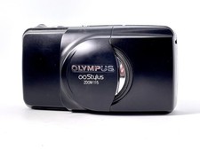 Olympus Stylus Zoom 115 Point  Shoot 35mm Black Film Camera FOR PARTS OR REPAIR