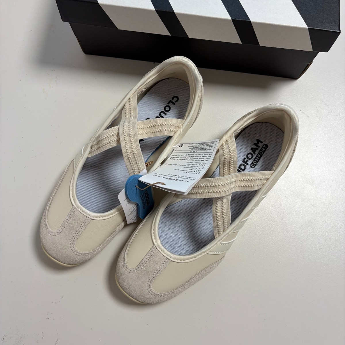 adidas Barreda Mary Jane Womens Sneakers Wonder White Vanilla
