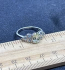 Sterling Silver & Unknown Gemstone Ring- 2.5 Grams- Size 7- Vintage Estate Find