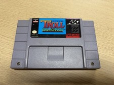 Super Troll Islands Nintendo SNES Game Cartridge  (AUTHENTIC AND TESTED)