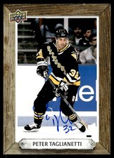 2024-25 UPPER DECK ENGRAINED ICONS BEEHIVE PORTRAIT SIGNATURES PETER TAGLIANETTI