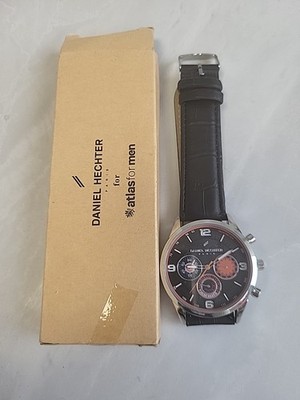  Daniel Hechter Paris Chrono Style Atlas für Herrenuhr schwarzes Armband neu in OVP. PD