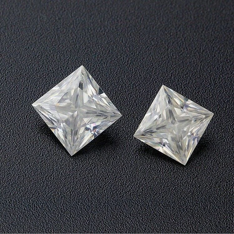 3x3~10x10mm White D Color VVS1 Princess Cut Moissanite Stone With Certificate u6 - Image 2 of 4