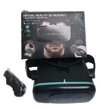 Utopia 360 VR Headset with Wireless Bluetooth Controller - Used