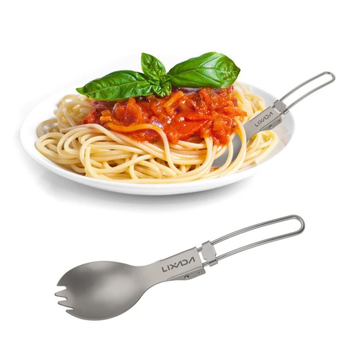 300ml/350ml/420ml/550ml/650ml/750ml Titanium Cup with Folding Spork F8P9 - Picture 55 of 75